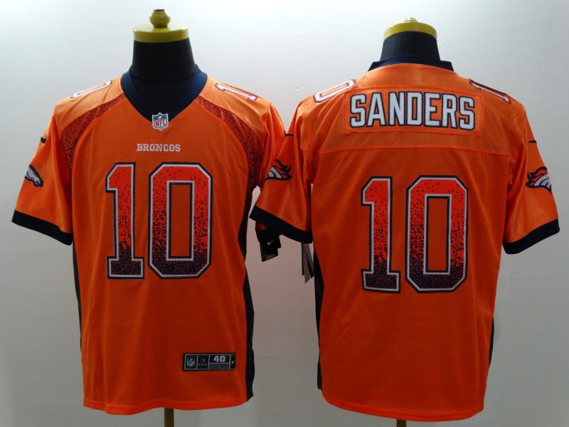 Men's Denver Broncos Emmanuel Sanders #10 Orange Jersey